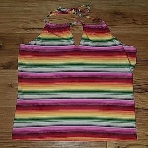 Abercrombie and Fitch tie neck halter top